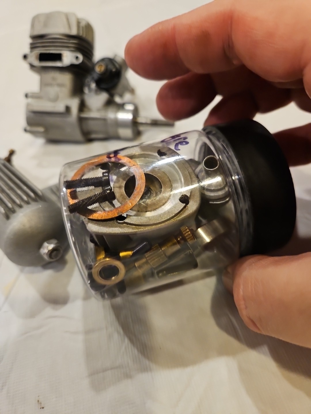 Supertigre 45R/c Model Airplane Engine With Extra Parts