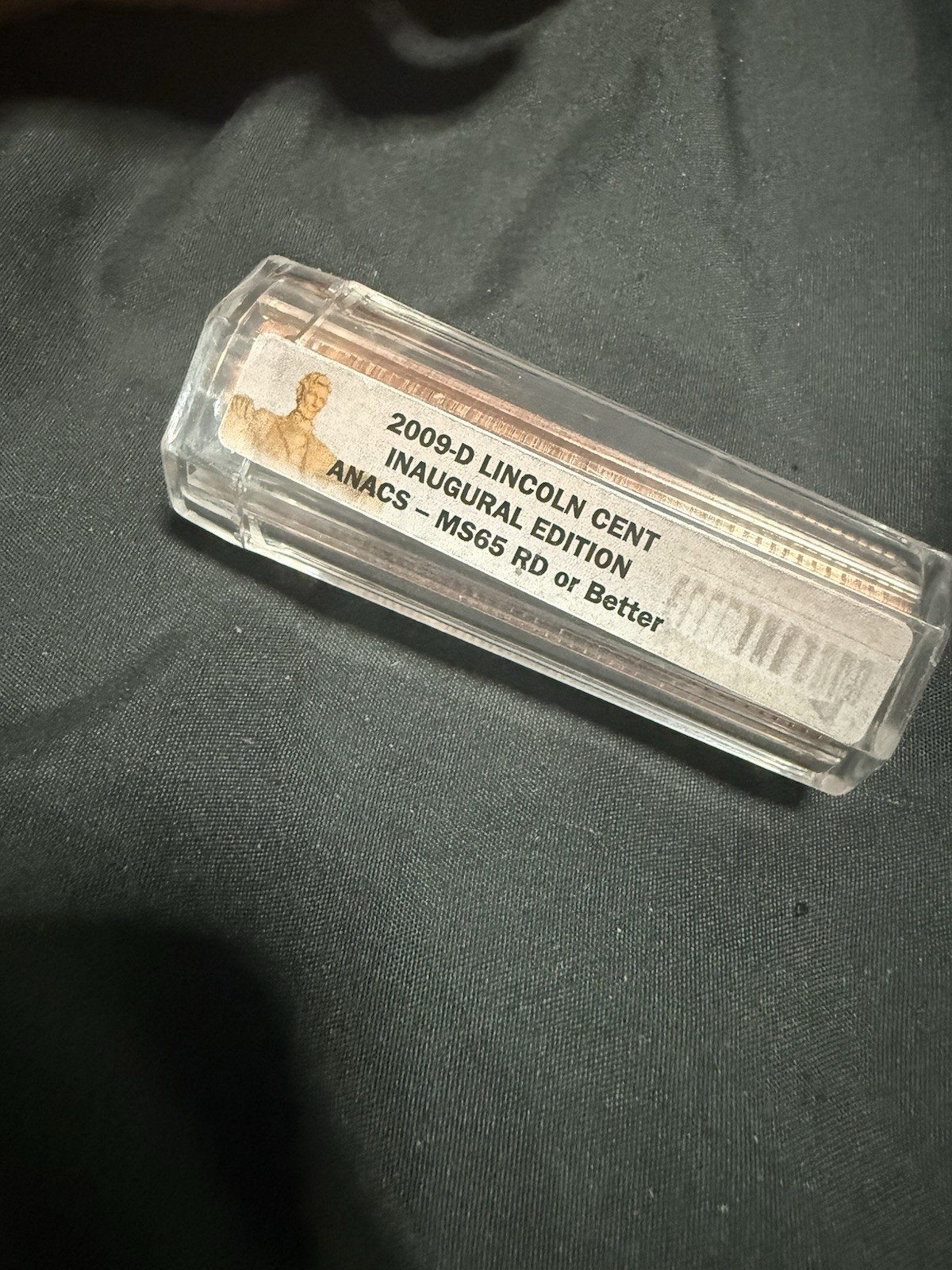 ANACS-MS65 RD 2009-D Lincoln Bicentennial- Inaugural Edition Roll-sealed