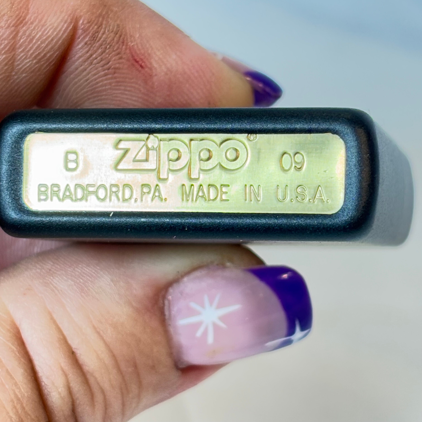 2009 Zippo Lighter Anarchist Punk Circle-A Design
