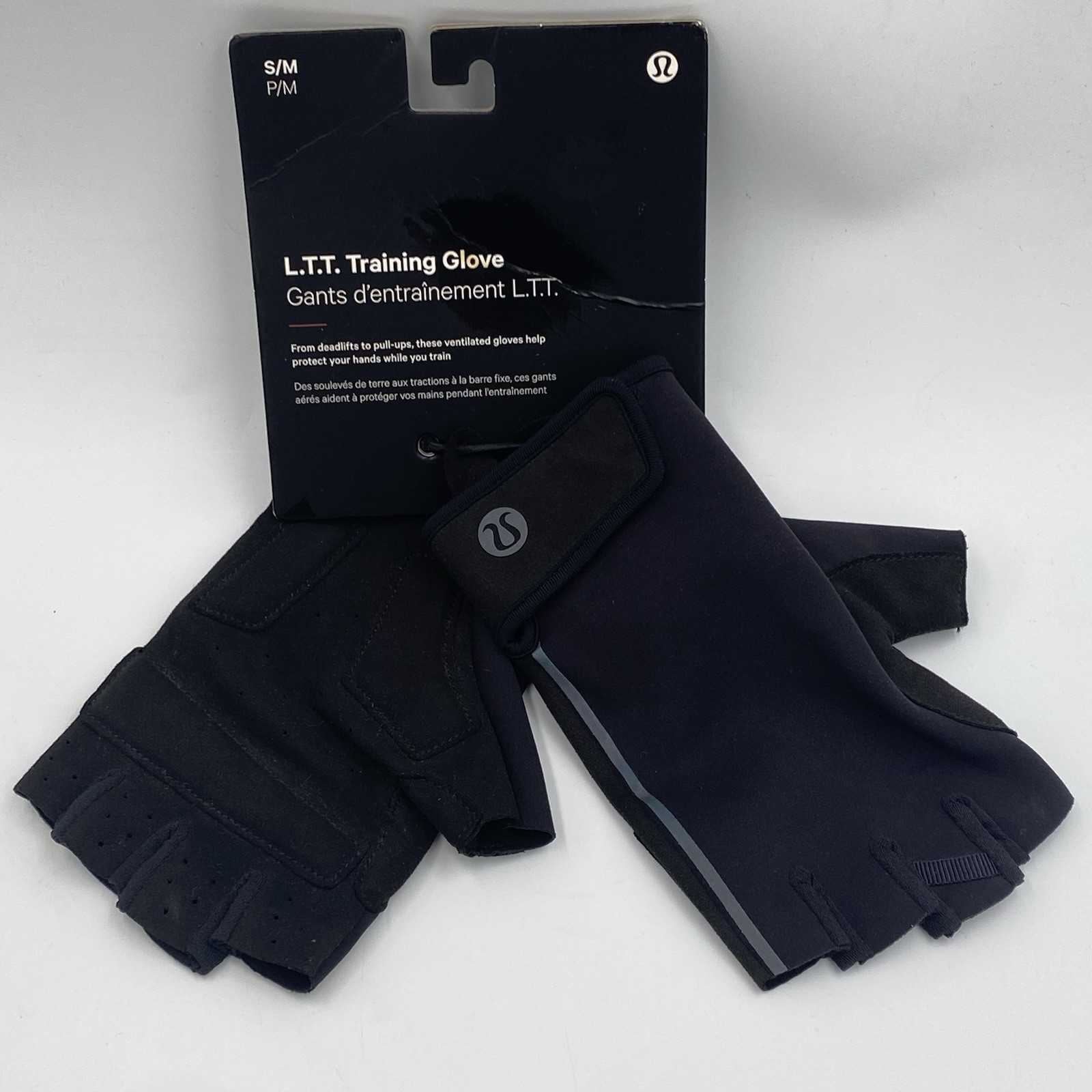 Lululemon L.T.T. License To Train Fingerless Training Glove Unisex S/M Black