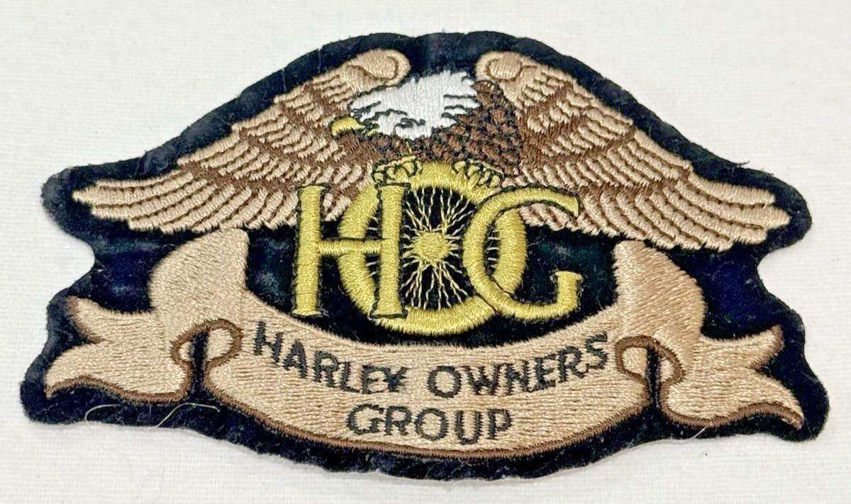 Vintage HARLEY DAVIDSON OWNERS GROUP HOG H.O.G. Vest Jacket Patch