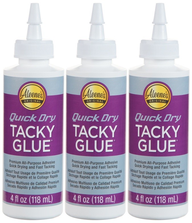 Aleene's Quick Dry Tacky Glue 3/Pkg-4oz