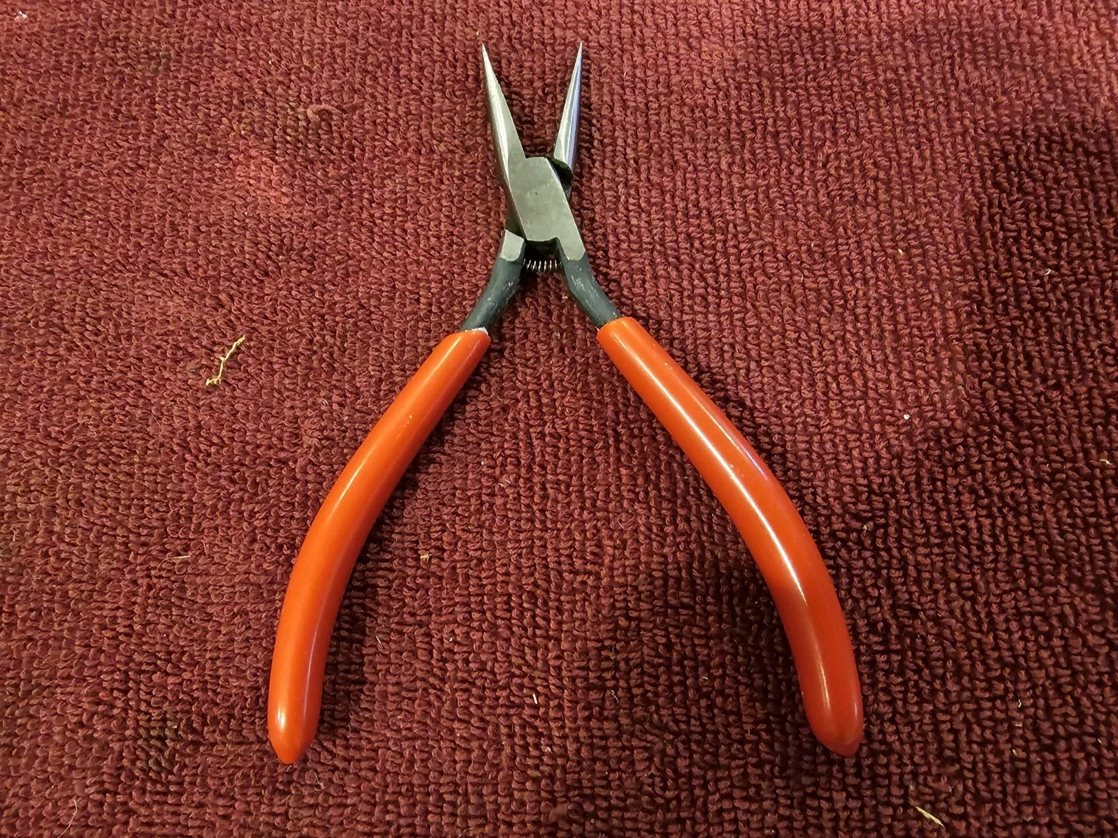 Vintage Utica 23-5 Precision Needle Nose Pliers, 3 Diamond Logo, New Old Stock