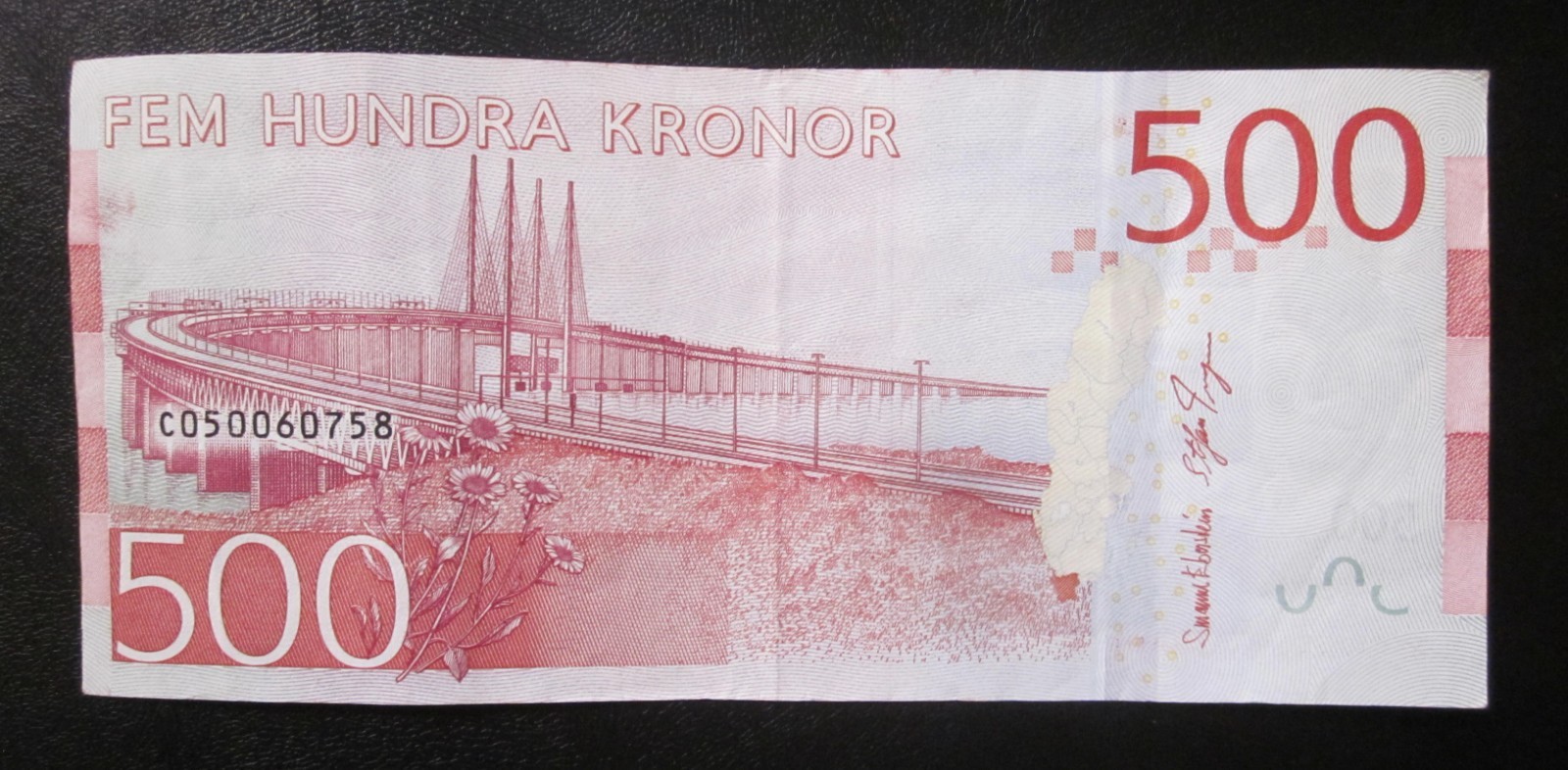 SWEDEN 500 KRONOR 2015 Banknote Eberstein/Ingves "C" P-73 Birgit Nilsson XF Note