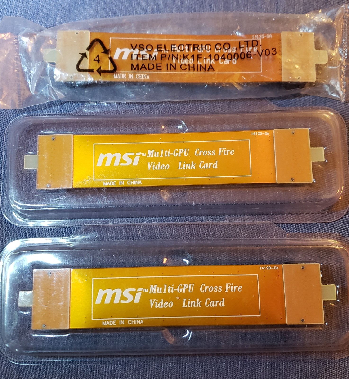 msi Multi-GPU Cross Fire 10cm Flexible Video Link Cards