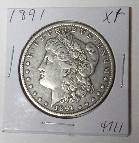 1891-P Morgan Silver Dollar XF Philadelphia Mint (31925)