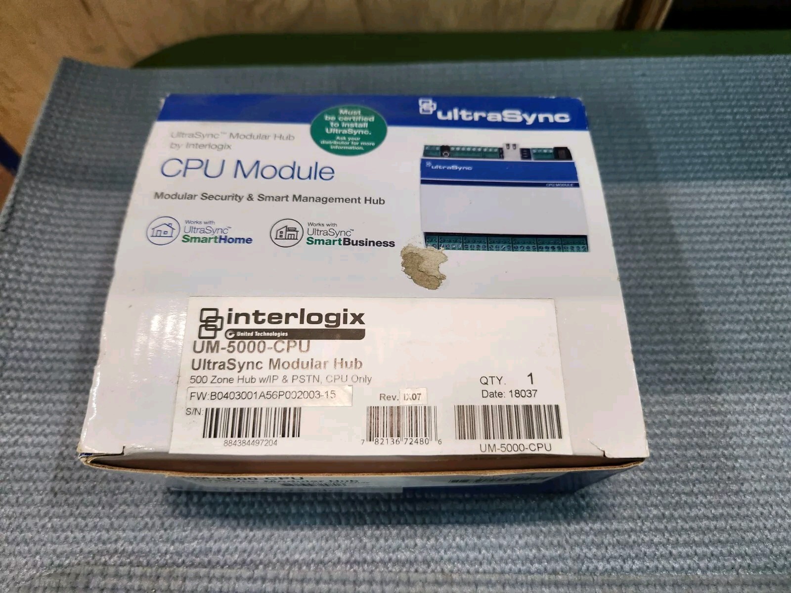 Interlogix UM-5000-CPU UltraSync 500 Zone Modular Hub