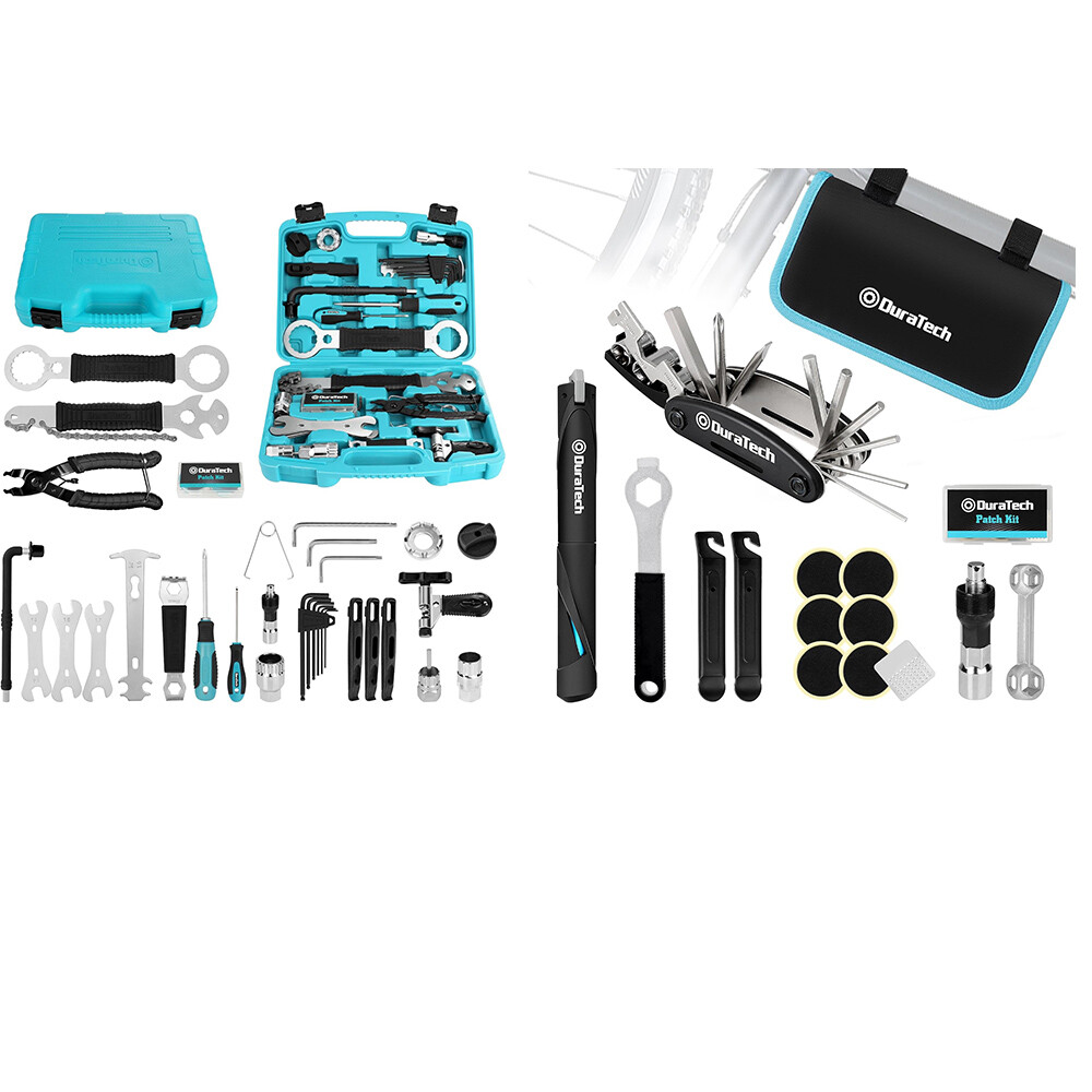 DURATECH 41pc Complete Bike Tools Kit wi/Storage Box/Portable Bicycle Tool Kit