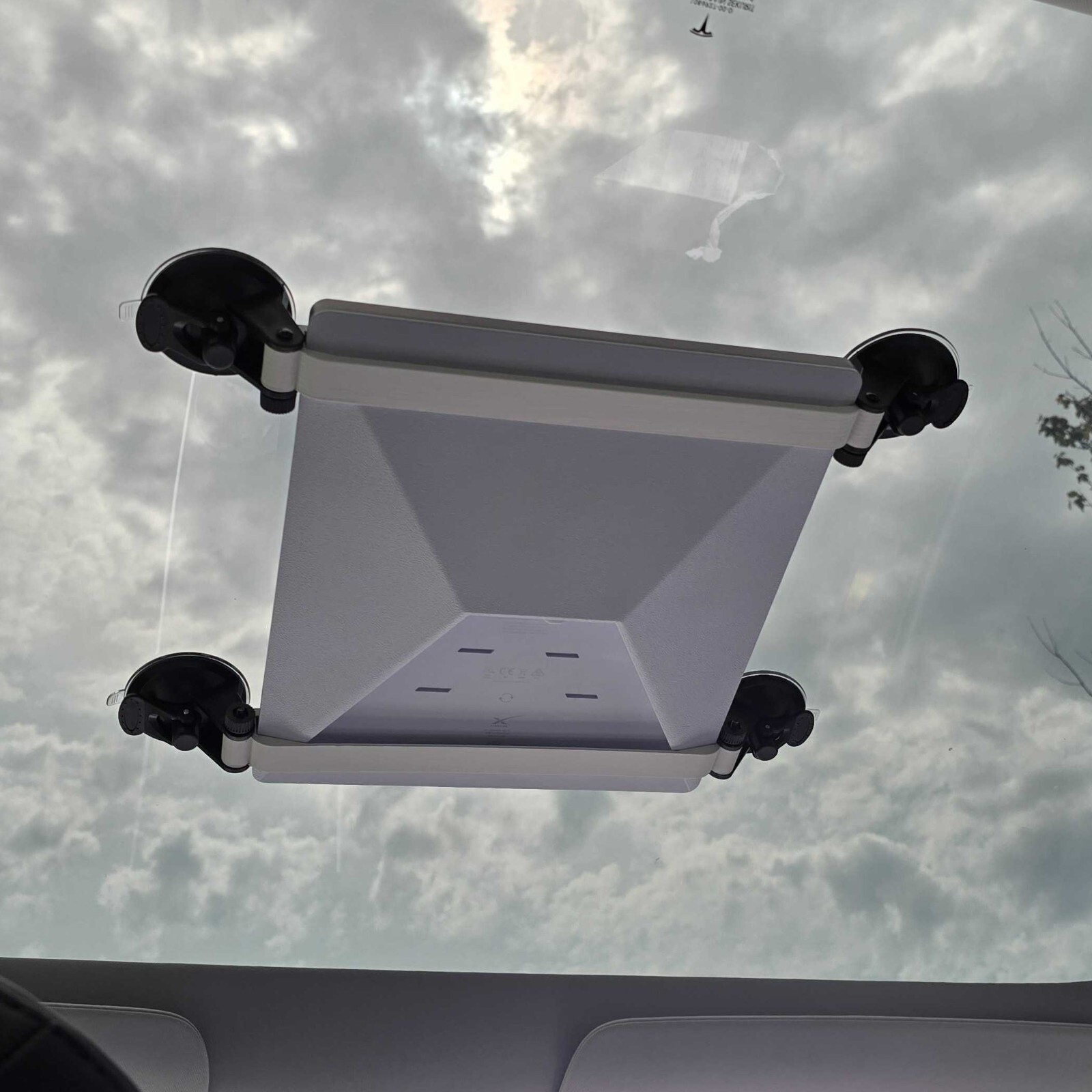 Starlink Mini Flat Suction Cup Mount - Quick install & Removal - Made in USA