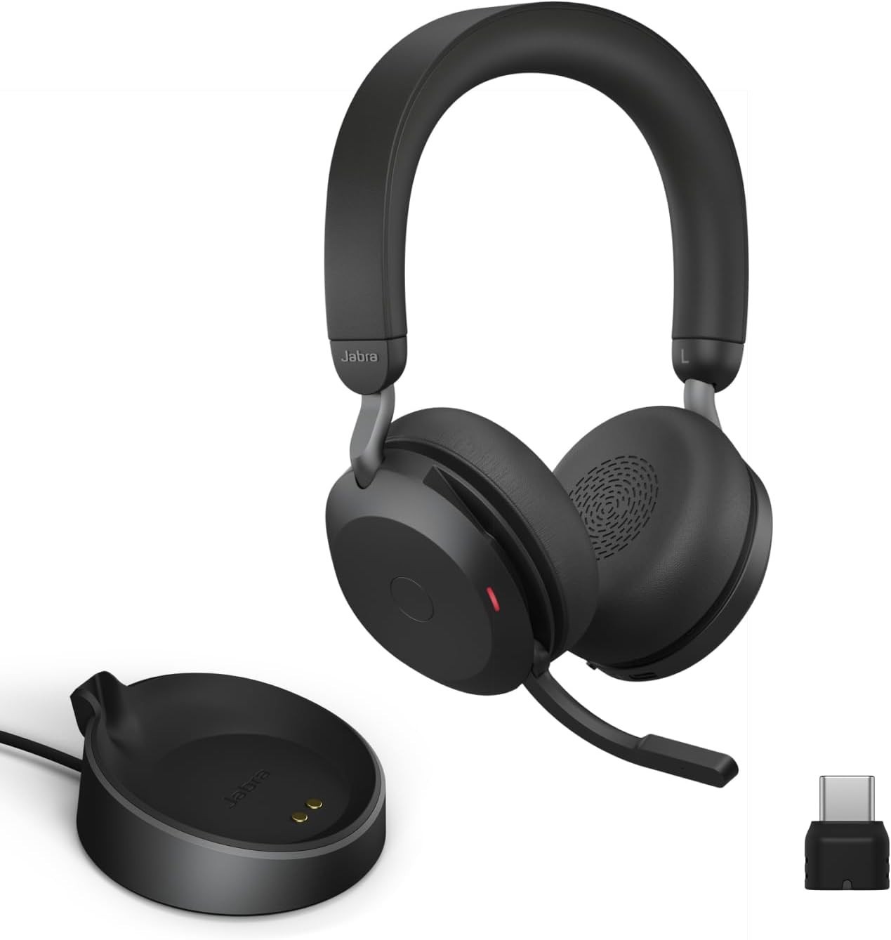 Jabra Evolve2 75 Wireless Headset - Black, USB-C, UC Compatibility