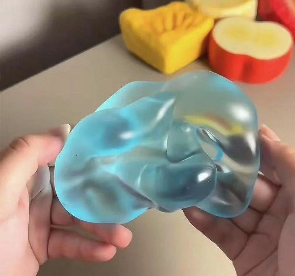 Squishy Green Apple Stress Ball Soft Fidget Sensory Slow Rebound Squeeze Toy