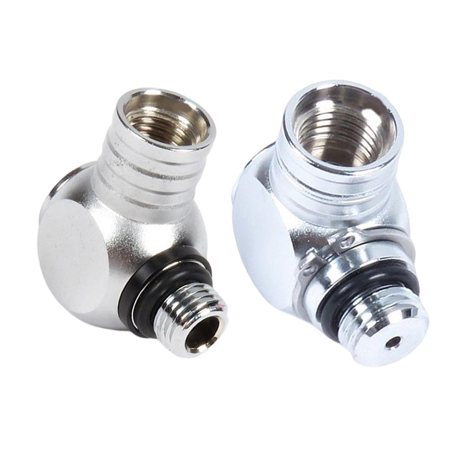 Regulator Hose Adapter for Scuba Diving 360 Degree Swivel 1ST Stage Rotation