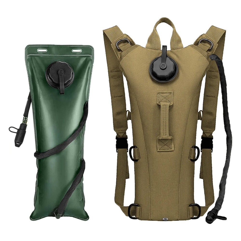 3L Water Bladder Hydration Pack Backpack Water Storage Bag for Hiking Camping