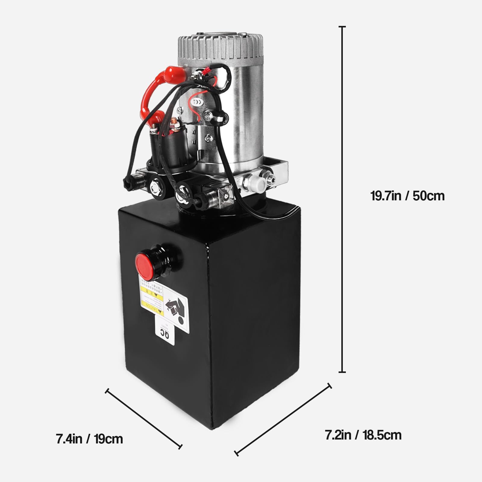 Hydraulic Pump 8 Quart 2 Gallon Hydraulic Power Unit Double Acting Metal Dump