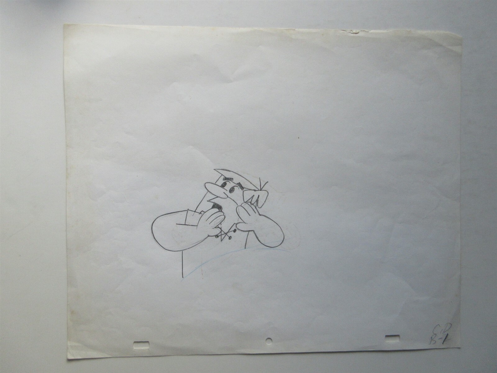 Cocoa Pebbles Flintstones original drawing artwork commercial Barney Rubble