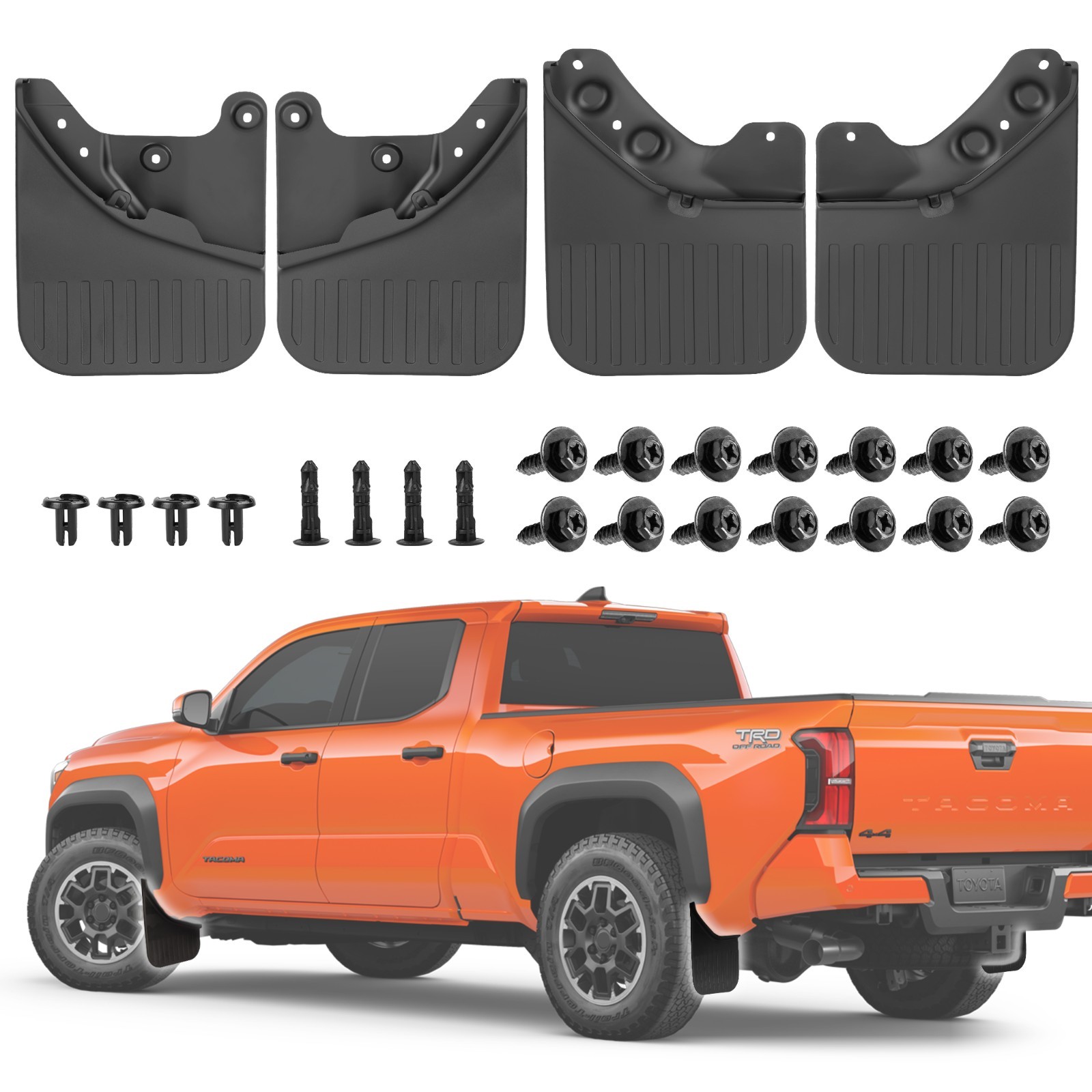 Mud Flaps Splash Guards for 2024-2026 Toyota Tacoma All Weather Fender Guard