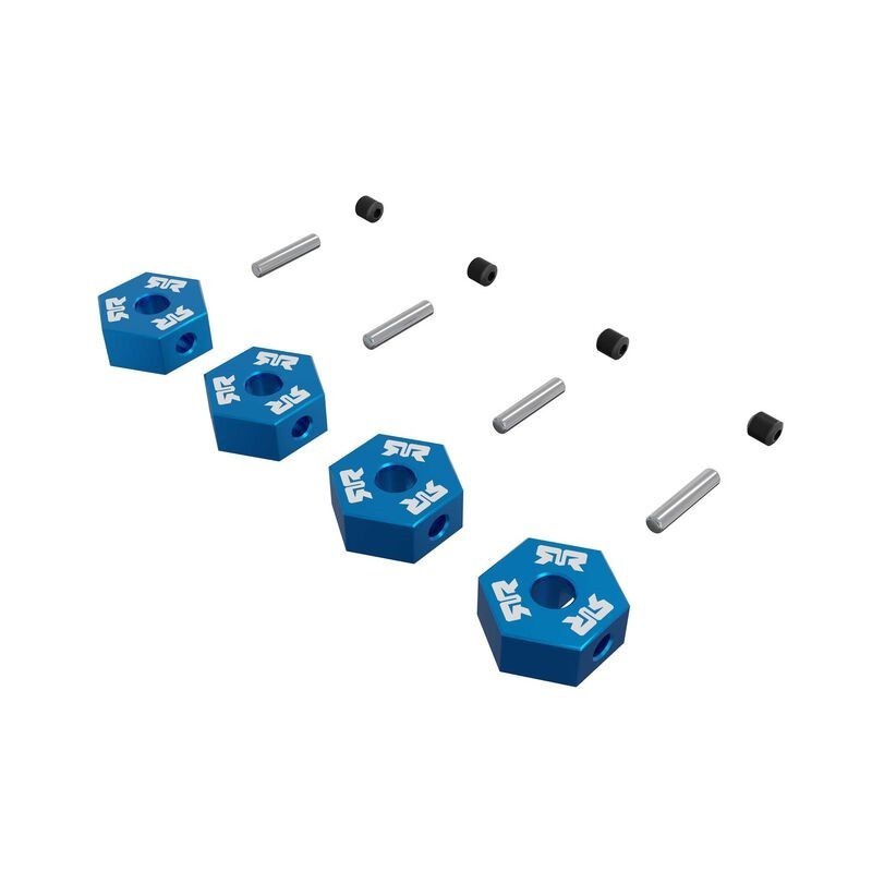 ARRMA 12mm Wheel Hex set (Metal) 4pcs- Blue - ARA-3116