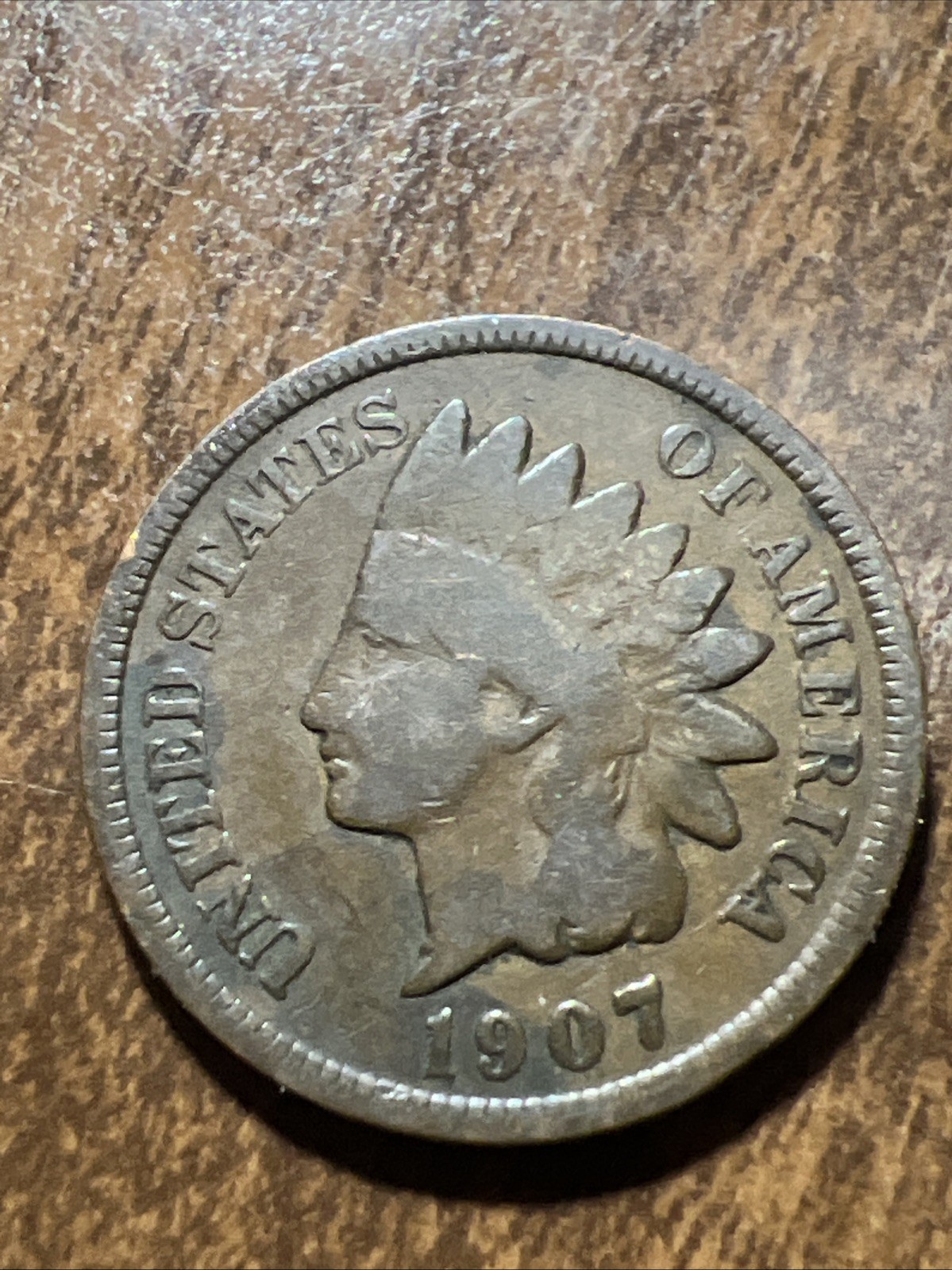 1907 Indian Head Penny. Actual Coin. Shop Here For Your Indian Head Needs