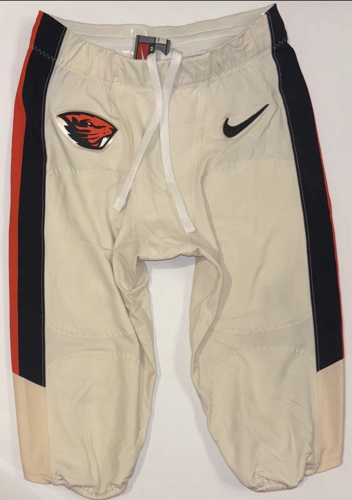 2023 Nike Oregon State Beavers PE Game Worn CREAM Football Pants Various Sizes