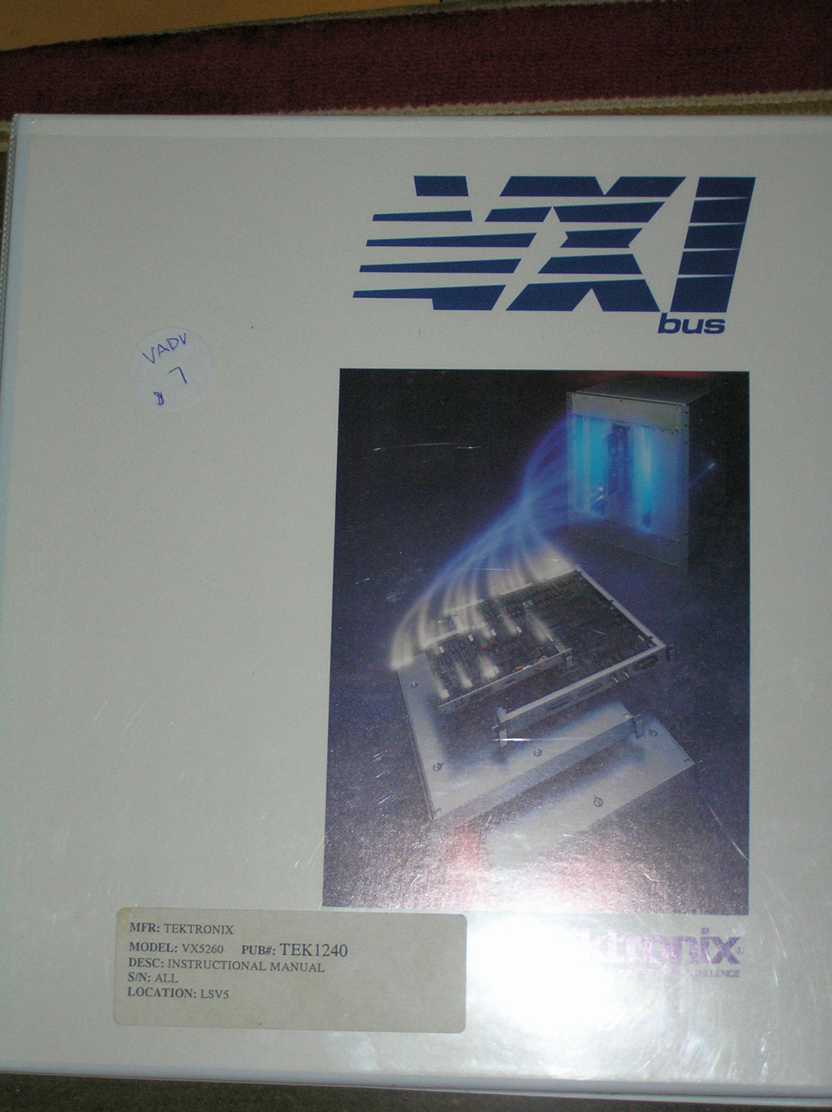 Tektronix Instruction Manual 070-7286-03 Model VX5260 Waveform Digitizer