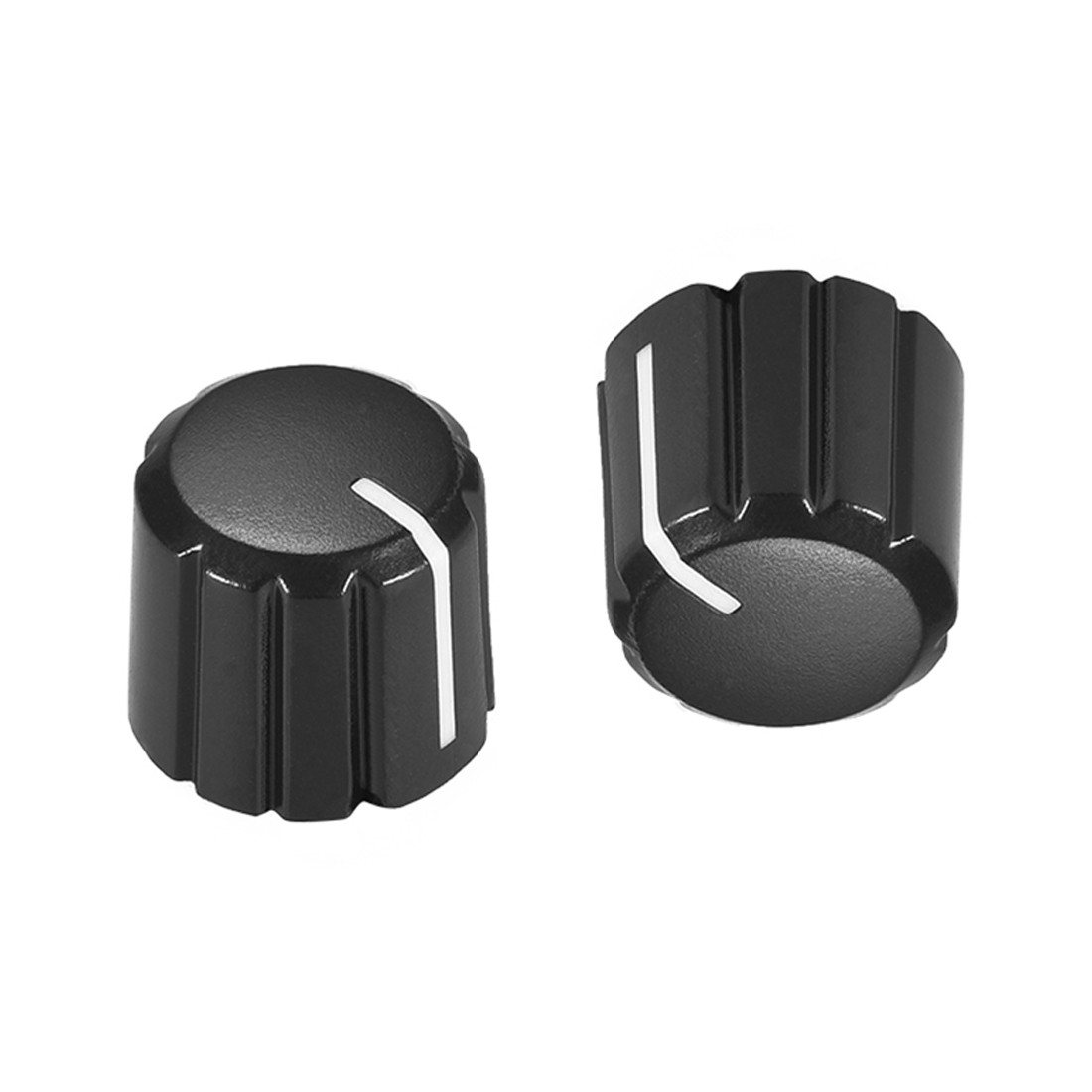 4mmx6mm Potentiometer Control Knobs Black for Electric Guitar, 5pcs