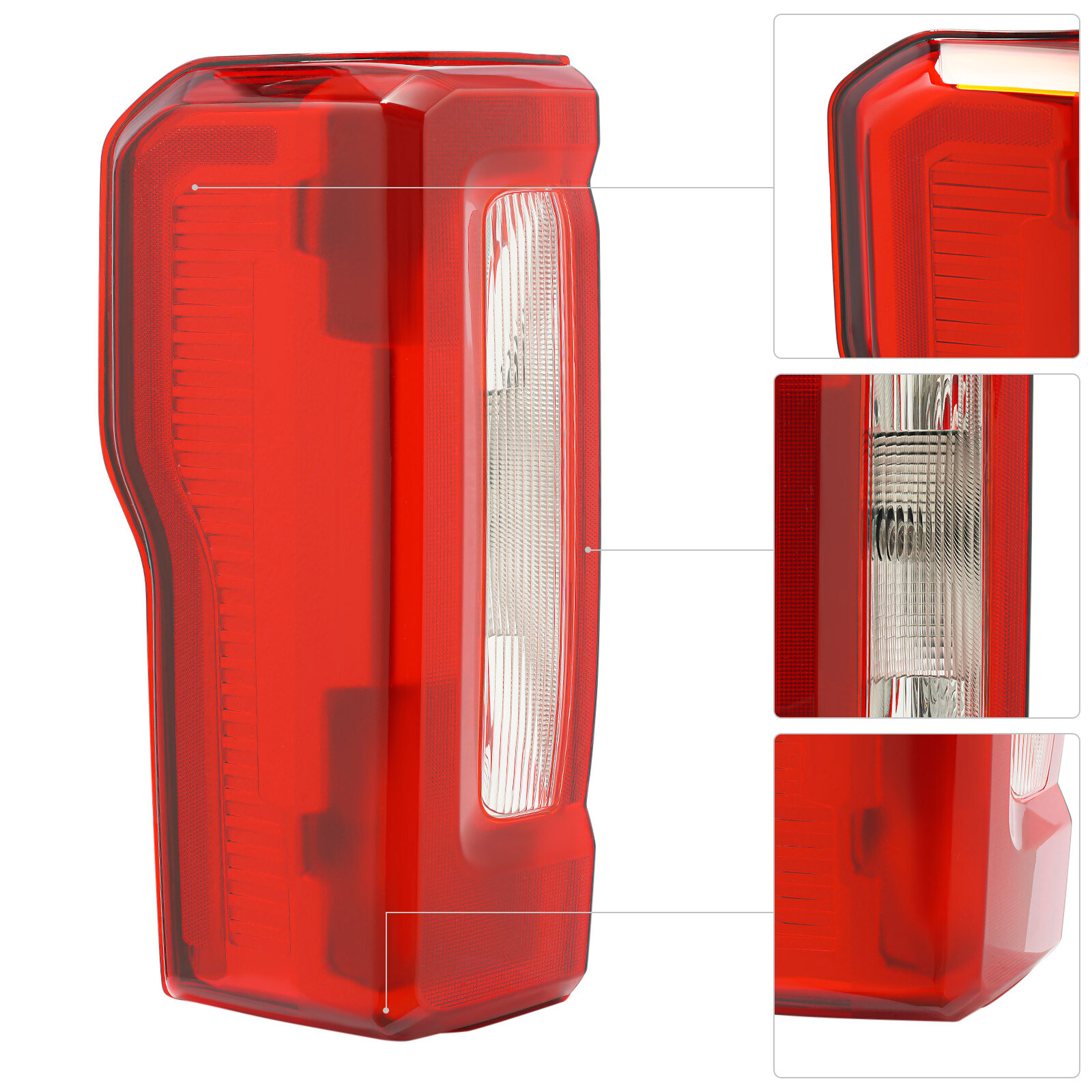 Left Halogen Tail Light Assembly for 2023-2024 Ford F250 F350 SUPER DUTY