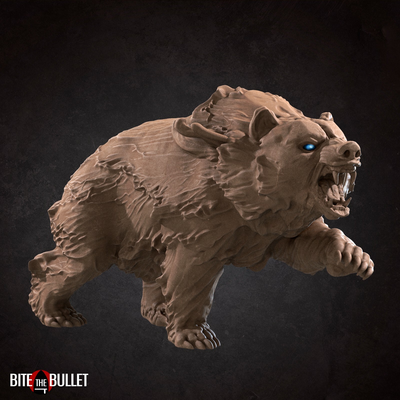 Water Bear Elemental Druid Genasi - Bite the Bullet - 32mm Fantasy D&D Miniature