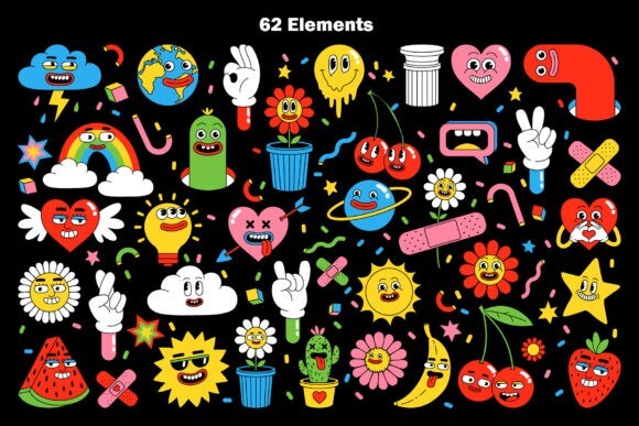 Retro Cartoon 200+