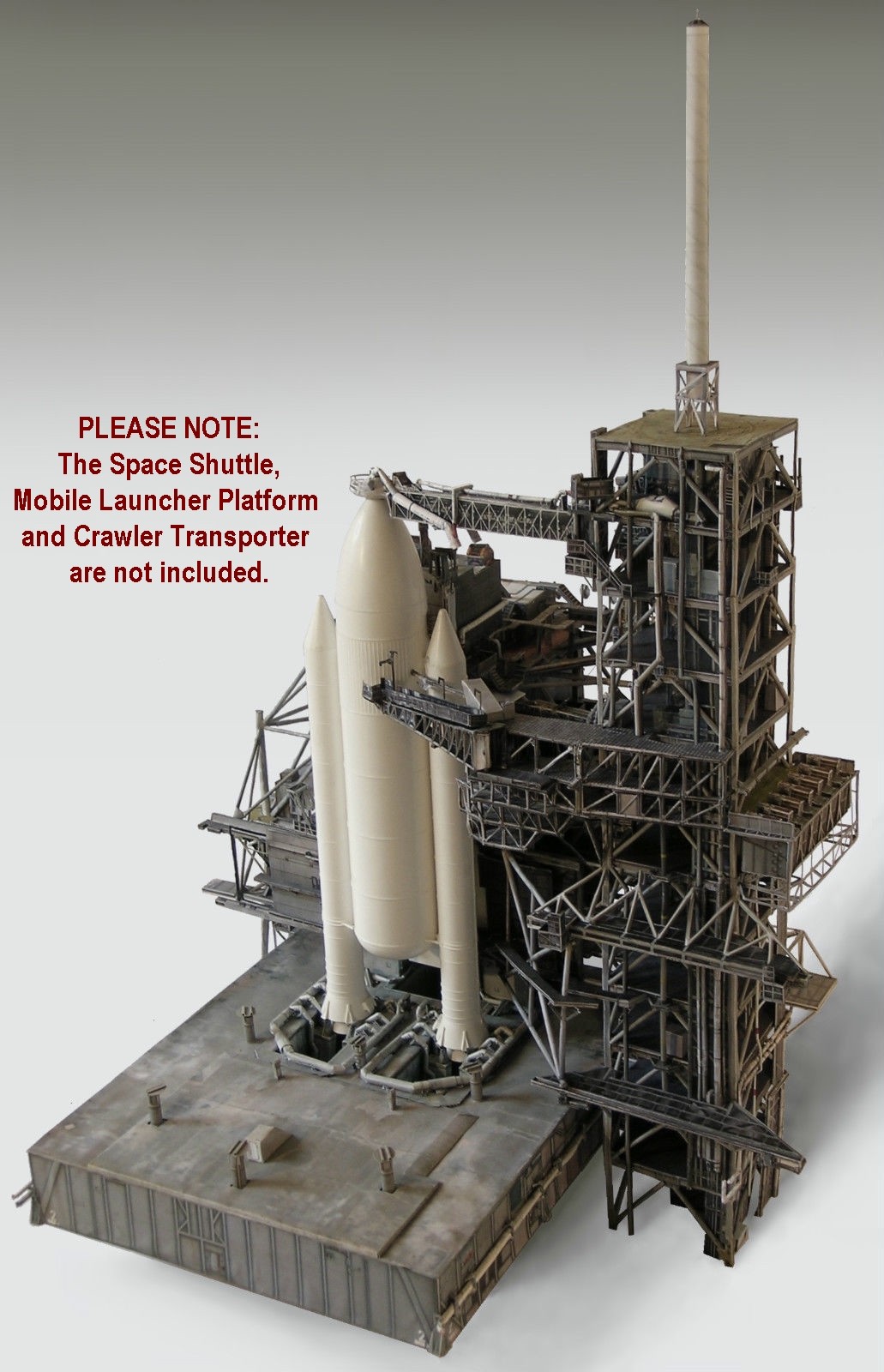 Space Shuttle Launch Pad Complex 39A 1:72 Craft Model Monogram w/Boosters READ