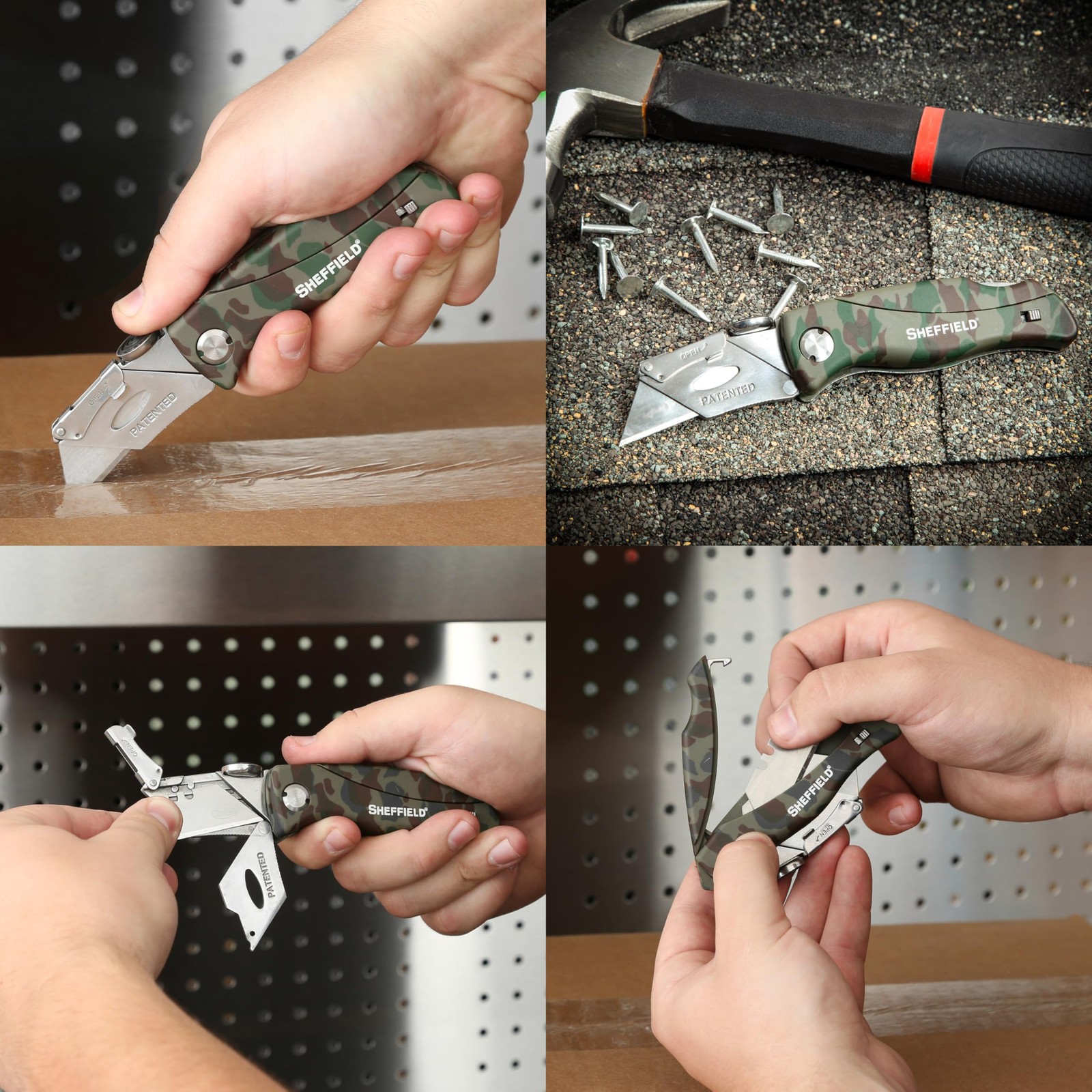 Utility Knife with 5 Utility Knife Blade Storage Compartment