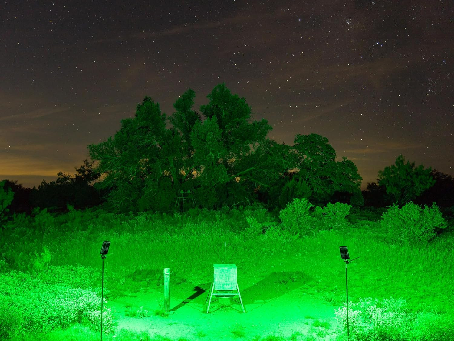 20000 Lumen Solar Motion-Activated Hunting Light for Hogs & Predators