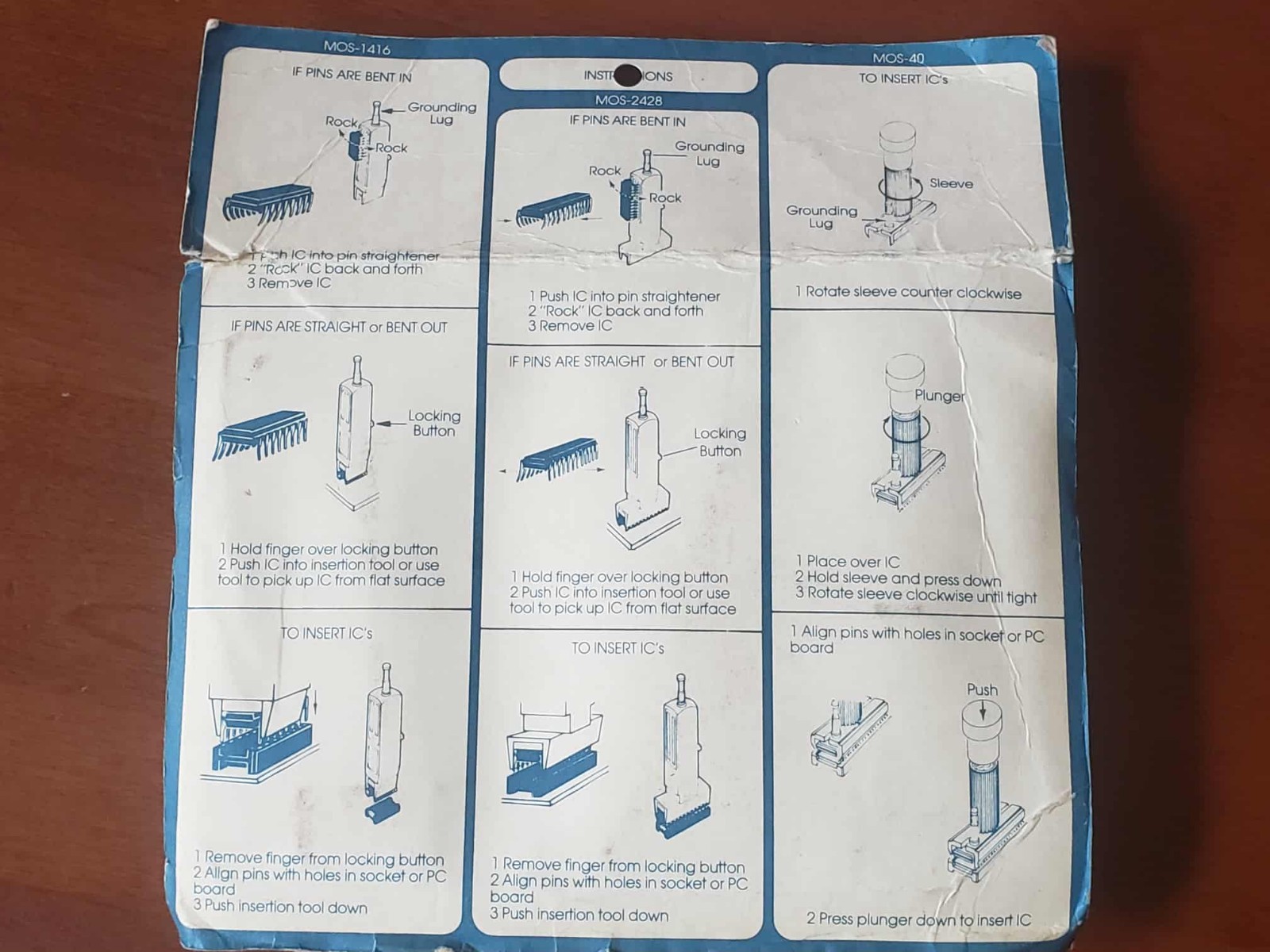 IC Insertion Extraction TOOLS Kit DIP 8-40 Pins remover puller OKi WK-7
