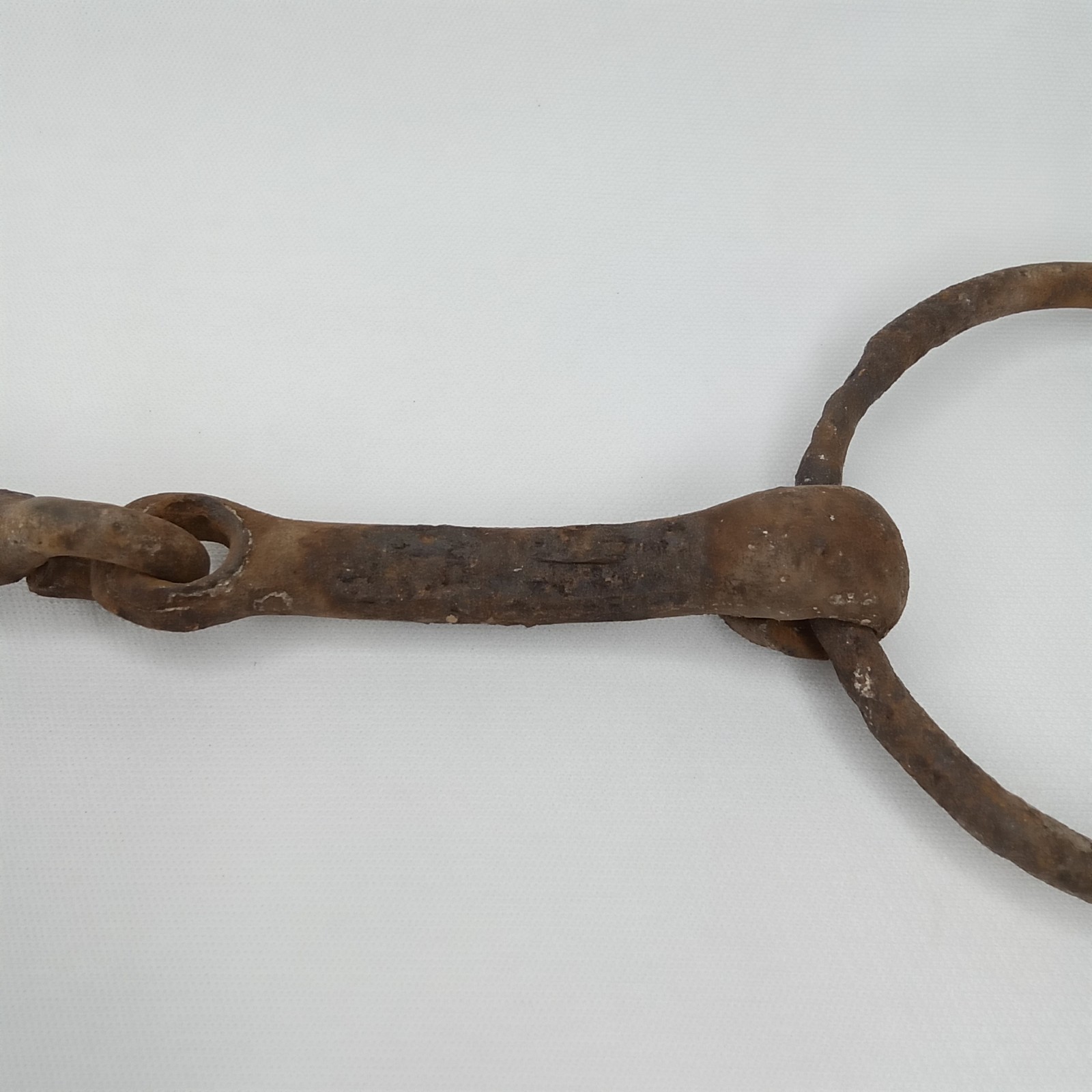 Antique Iron O Ring Horse Bit Snaffle Bit Style Mullen Jointed Mouthpiece 1900s
