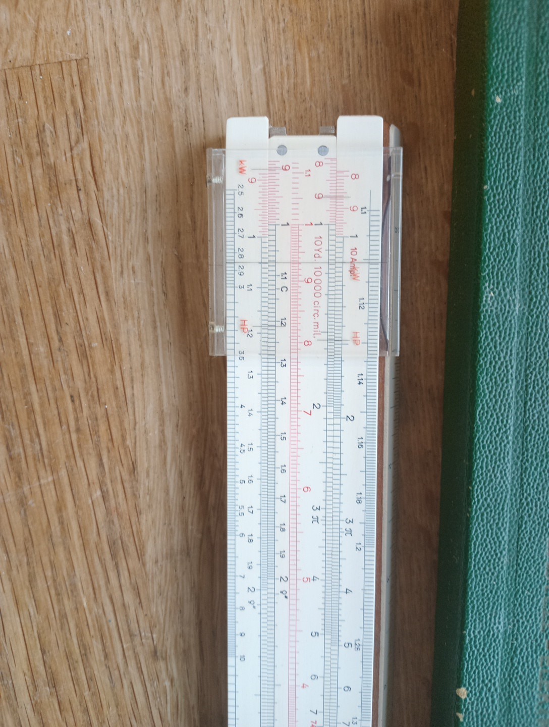 Fab Vintage Faber Castell 1/98 Elektro Slide Rule In Case Made In Germany