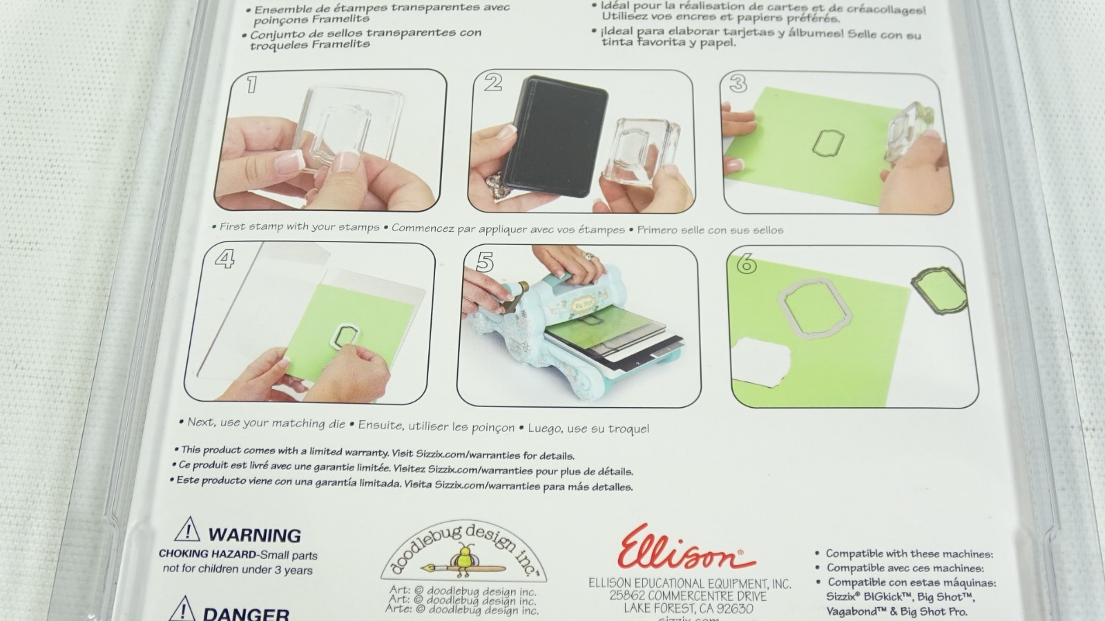 2013 Doodlebug Design Stamp & Die Set Welcome Home 659102