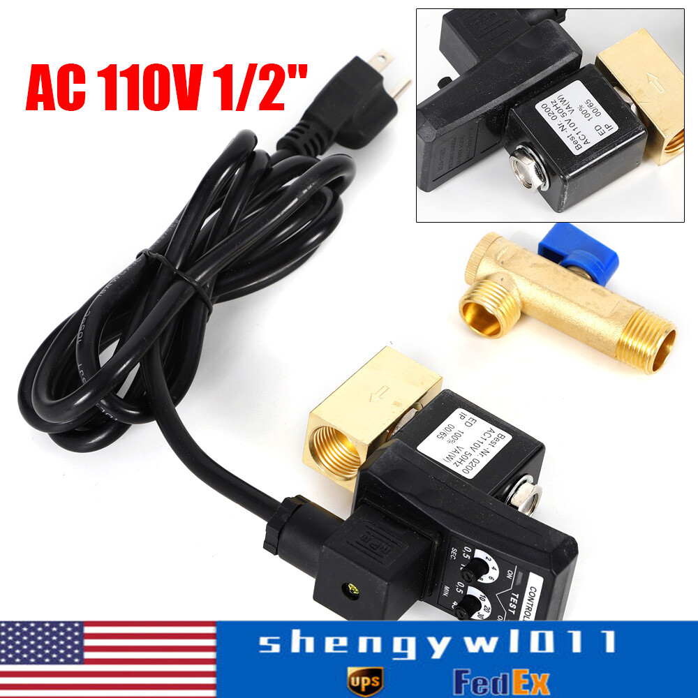 Compressor Automatic Electronic Timed Air Tank Water Moisture Drain Valve Timer