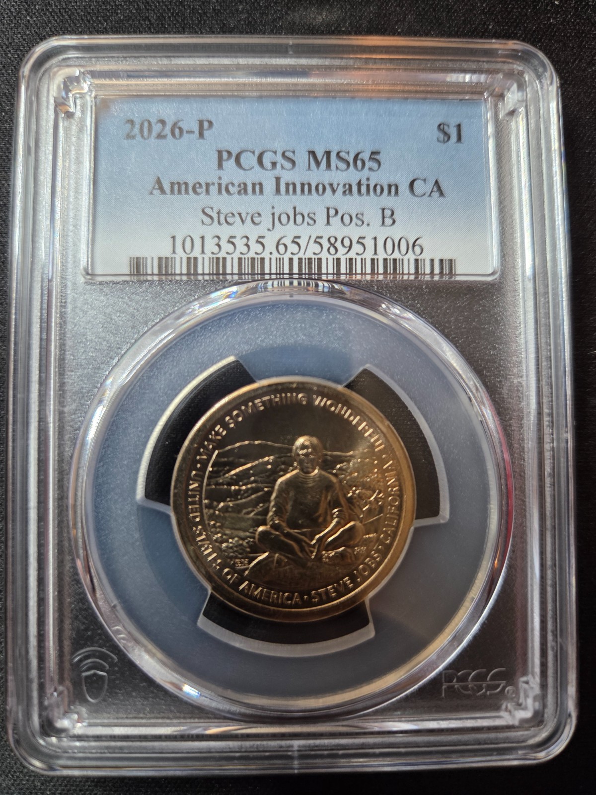 2026-P SemiQ American Innovation CA (Steve Jobs) Dollar Pos. B PCGS MS65