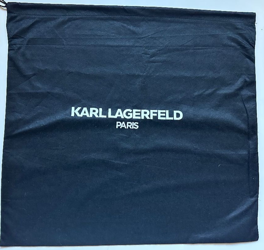 NEW  Karl Lagerfeld Paris Black Dust Protection Bags for Handbags 20" x 19"