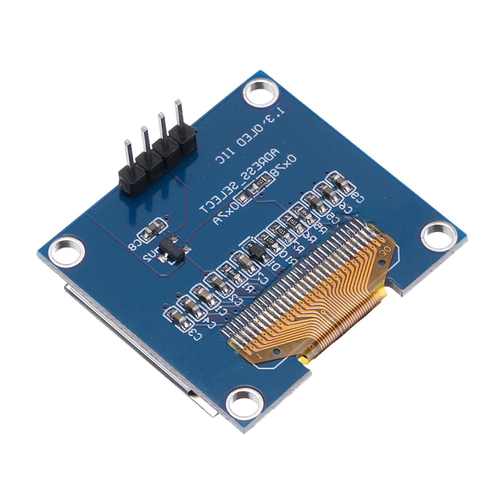 MECCANIXITY 1.3inch OLED LCD Screen Module with 4 Pins 128x64 Resolution...