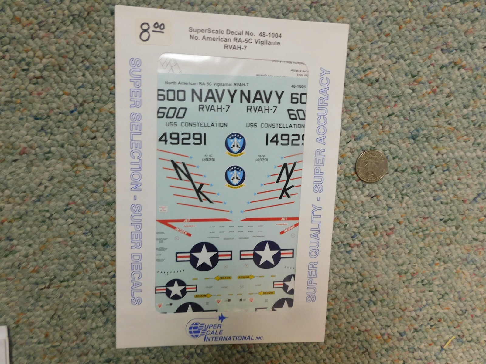 SuperScale  decals 1/48 48-1004 RA-5C Vigilante RVAH-7  H88