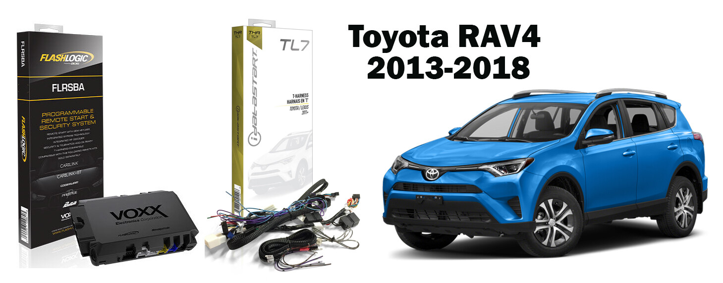 Flashlogic FLRSBA Remote Start 3X LOCK Start for Toyota RAV4 2013-2018 w/PTS