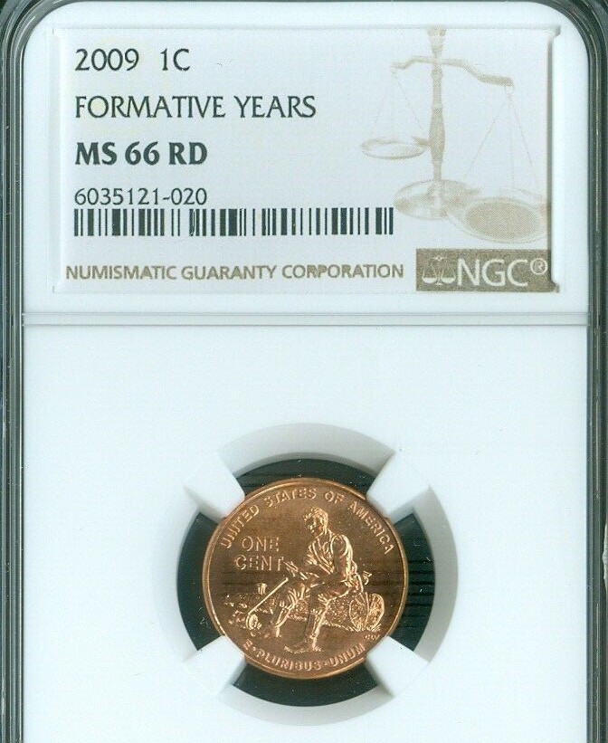 2009 Lincoln Cent Formative Years NGC MS66 RED Quality