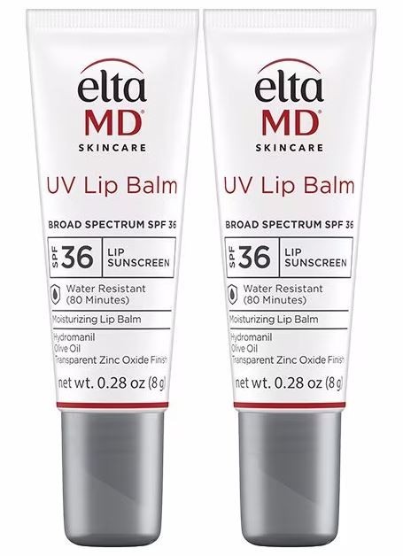 Elta MD UV Lip Sunscreen 2-Pack, Moisturizing Broad Spectrum SPF 36 EXP 06/26