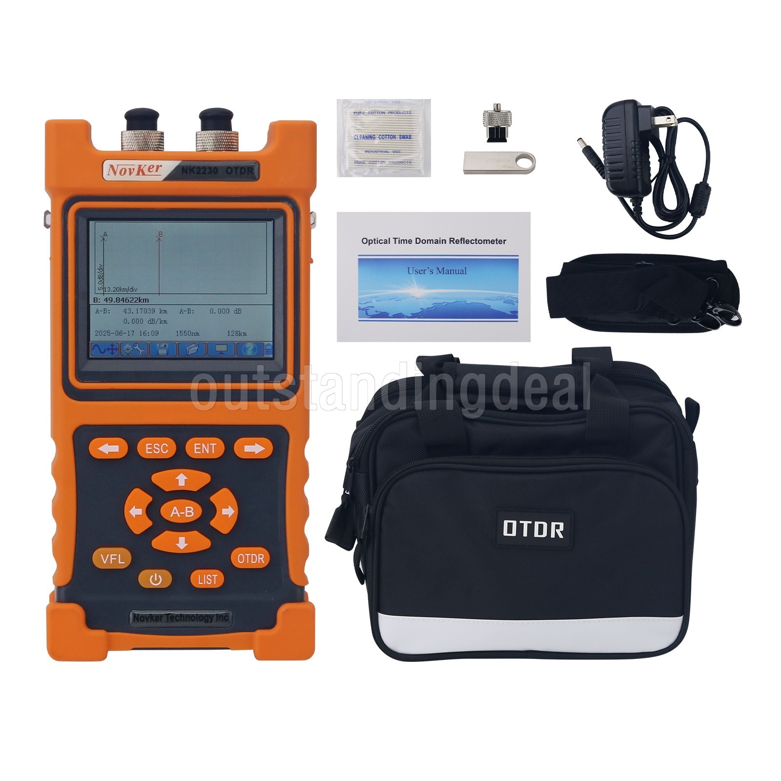 NK2230 Handheld OTDR Optical Time Domain Reflectometer 1310/1550nm With VFL os67