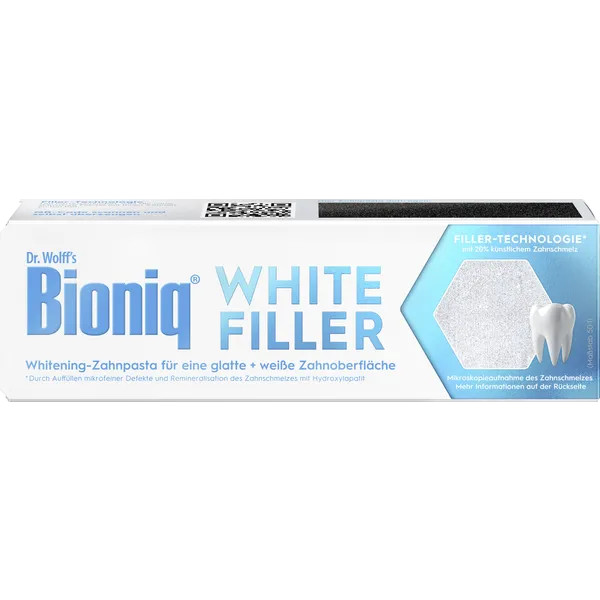 BIONIQ toothpaste WHITE FILLER Made in Germany- 1 x 75ml FREE SHIPPING
