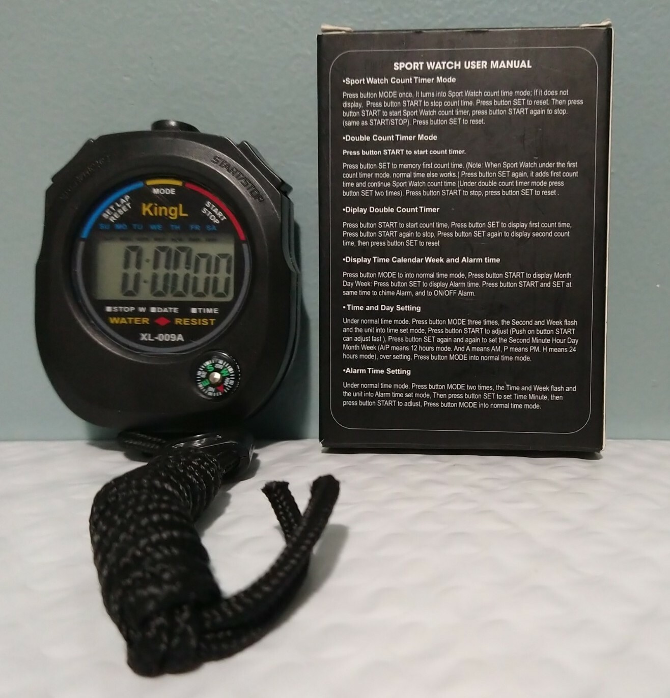 XL-009A KingL Digital Stopwatch Timer - Interval Timer with Large Display