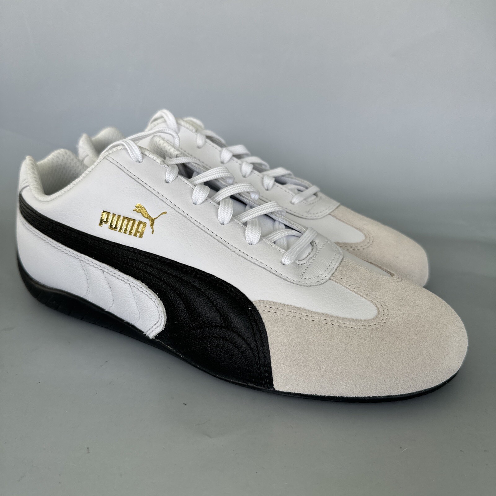 Puma Speedcat Shield BW White Sneakers Shoes 397116-01 Men's Size 10