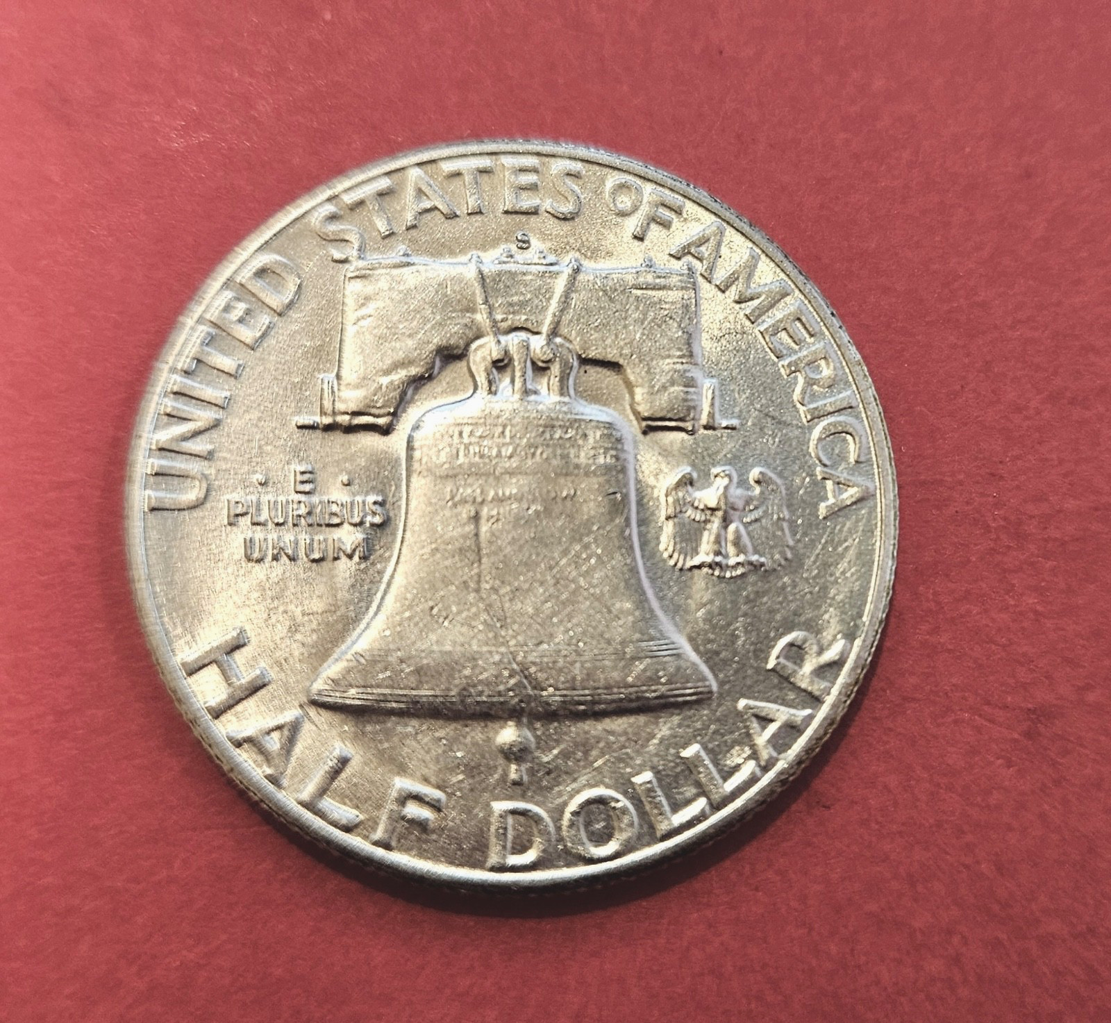 1951 S Franklin Silver Half Dollar. EF. 90% Silver.