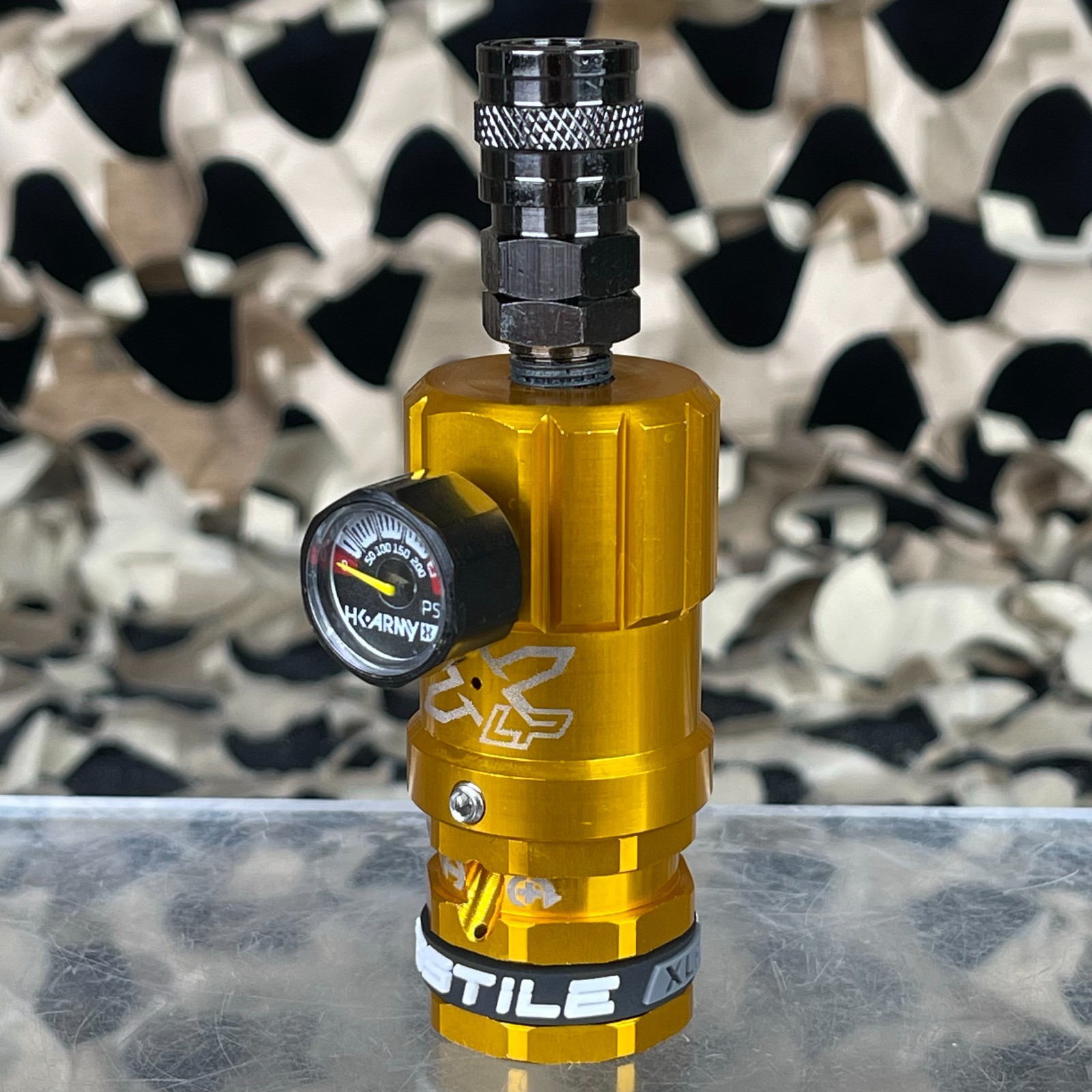 NEW HK Army Hostile Airsoft XLP Regulator w/ Top Port - Gold
