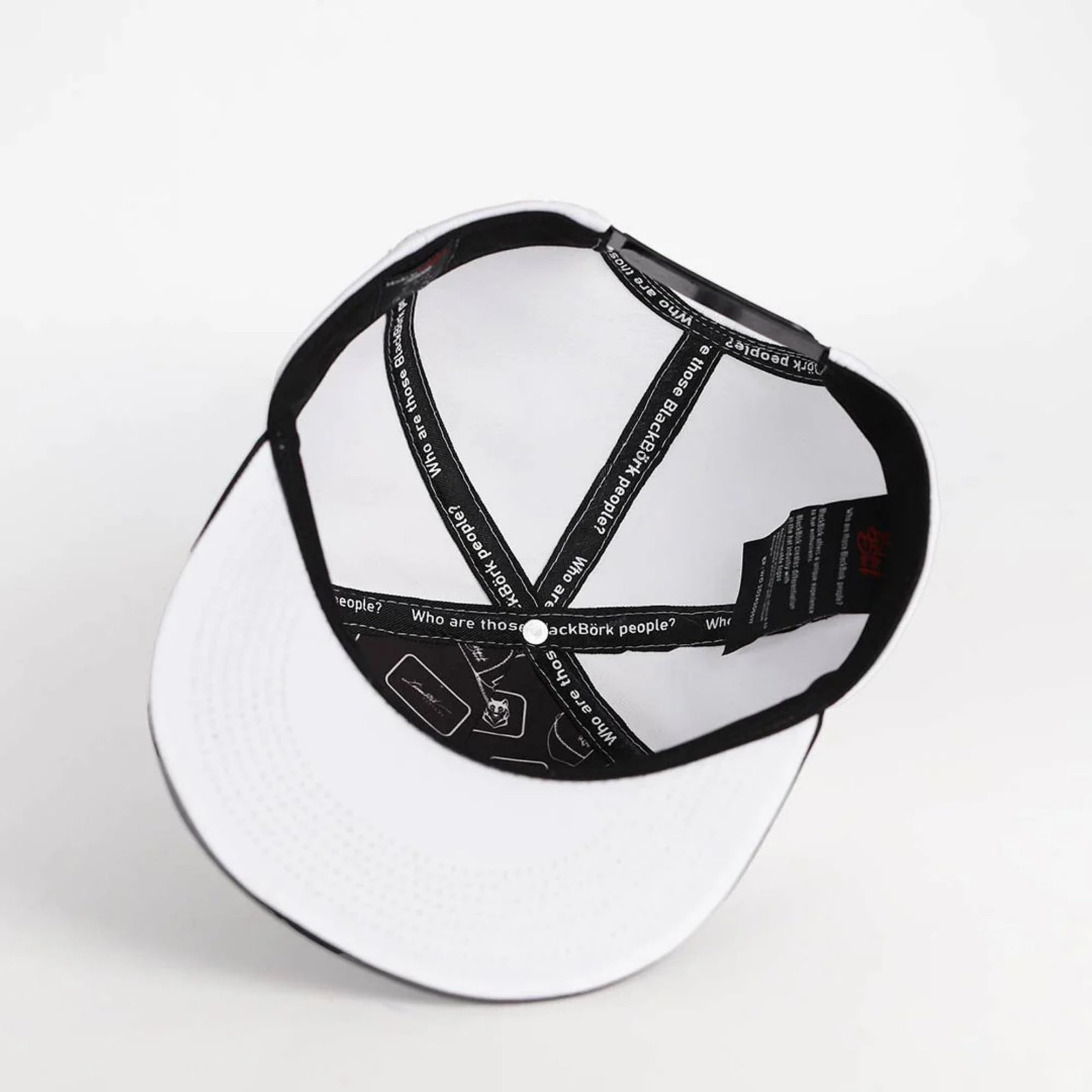 BlackBork Risk Snapback Hat Navy Hip Hop Courage One Size, Whi̇te(black La)